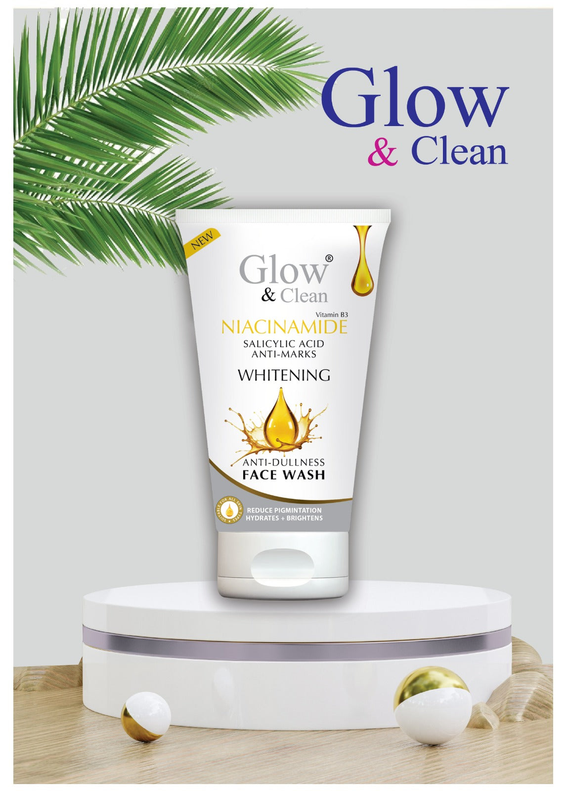 Glow & Clean Niacinamide Whitening Face Wash