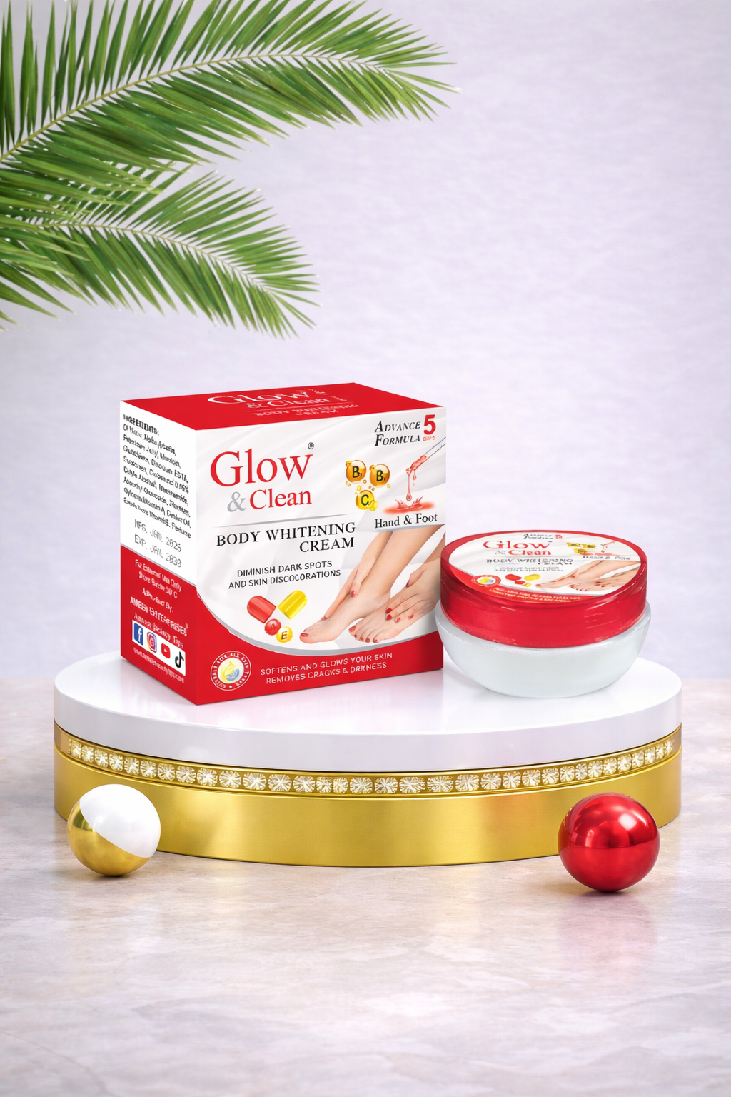GLOW & CLEAN Body Whitening Cream