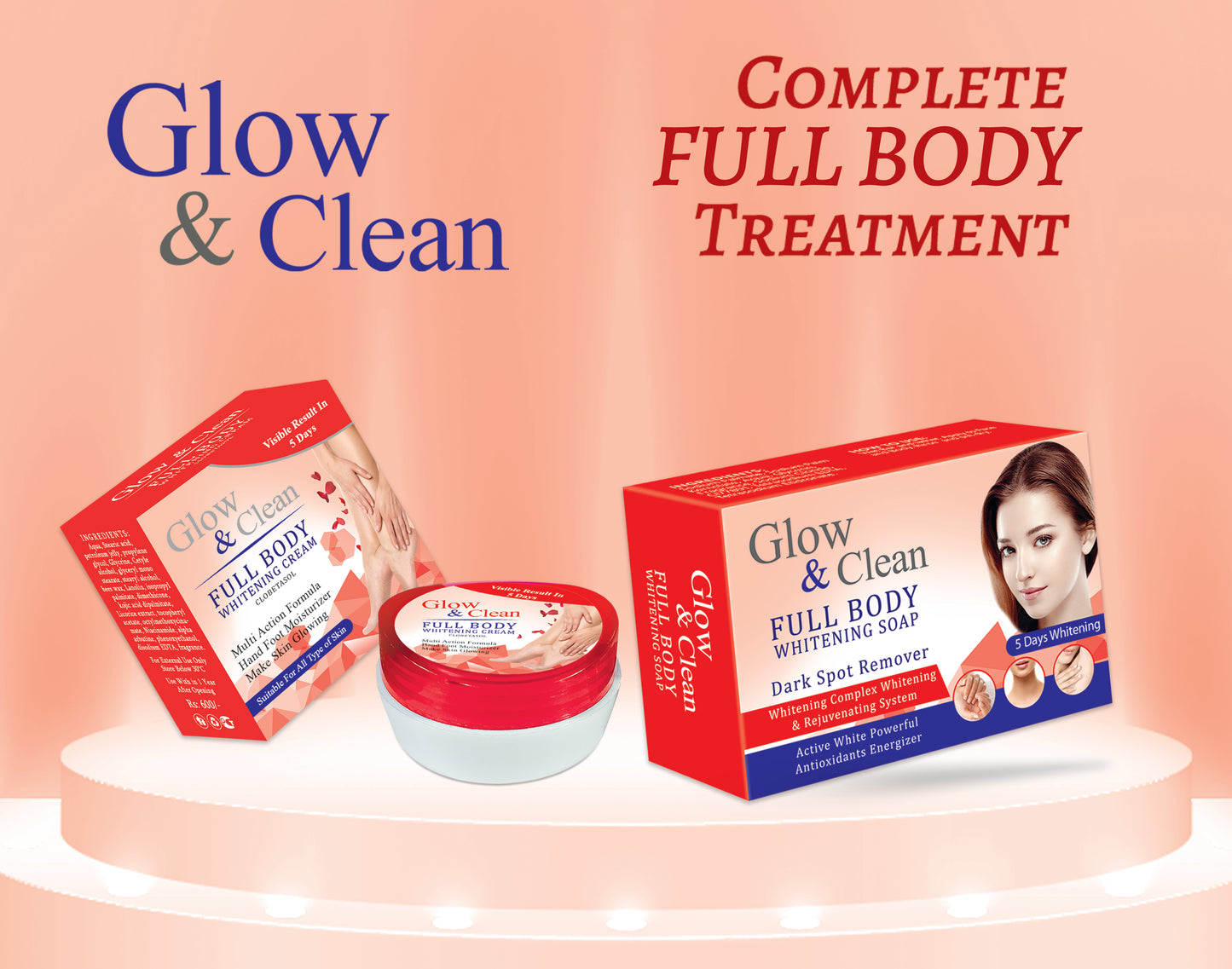 Glow & Clean Full Body Whitening Deal