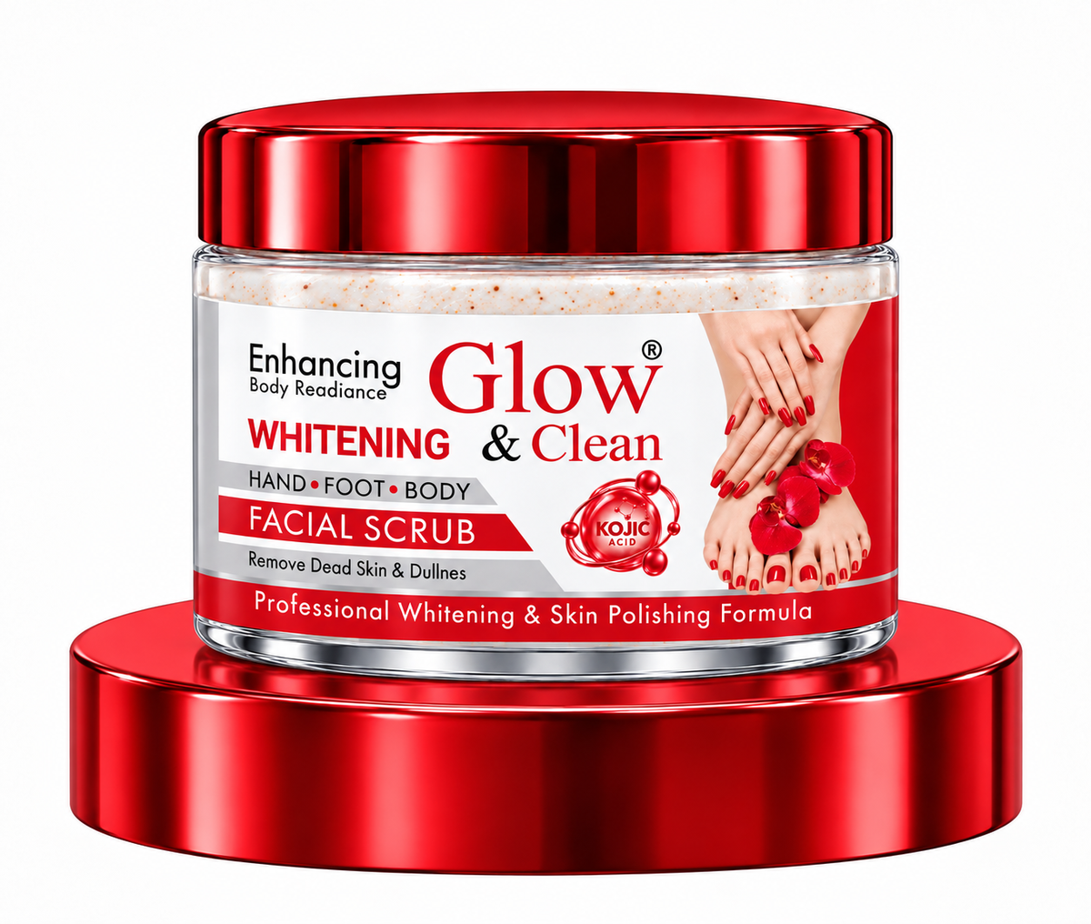 GLOW & CLEAN Hand Foot Body Facial Scrub