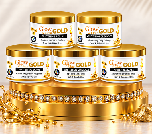 GLOW & CLEAN Gold Caviar Whitening 5 Step Facial