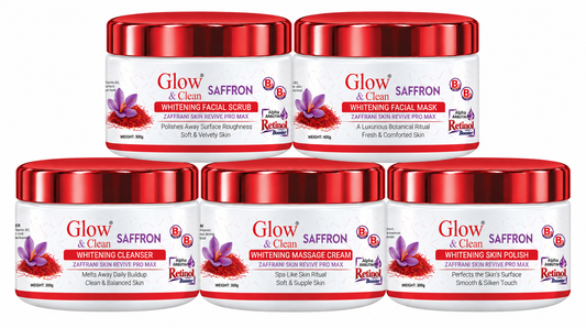 GLOW & CLEAN Saffron Whitening 5 Step Facial
