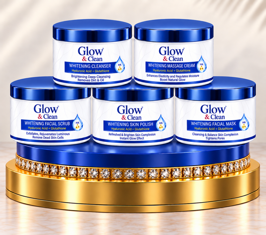 GLOW & CLEAN Whitening 5 Step Facial Set