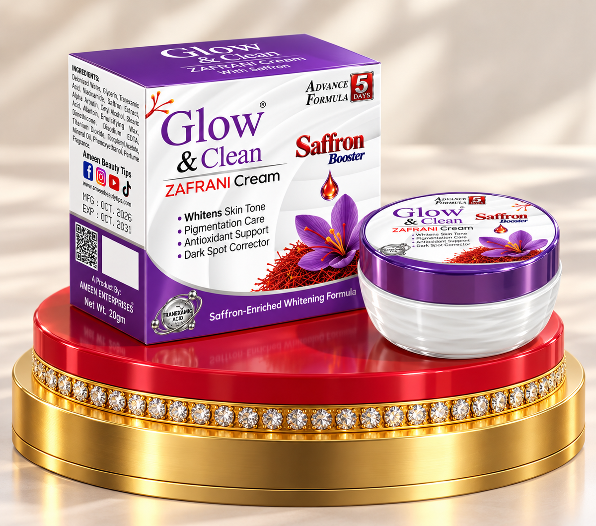 GLOW & CLEAN Zafrani Cream ( Saffron )