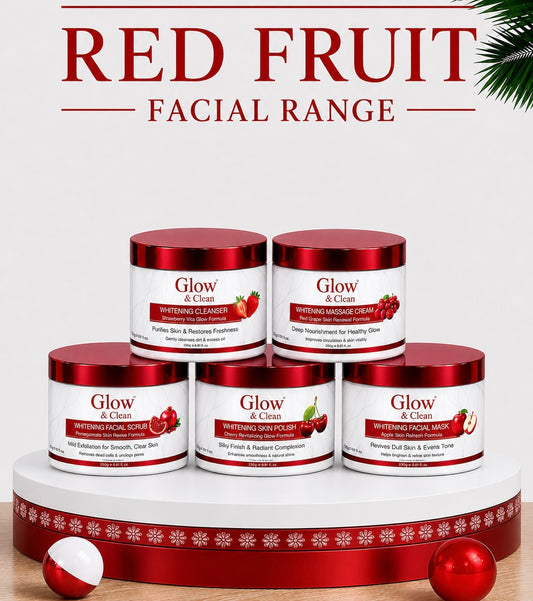 GLOW & CLEAN Red Fruit Whitening 5 Step Facial
