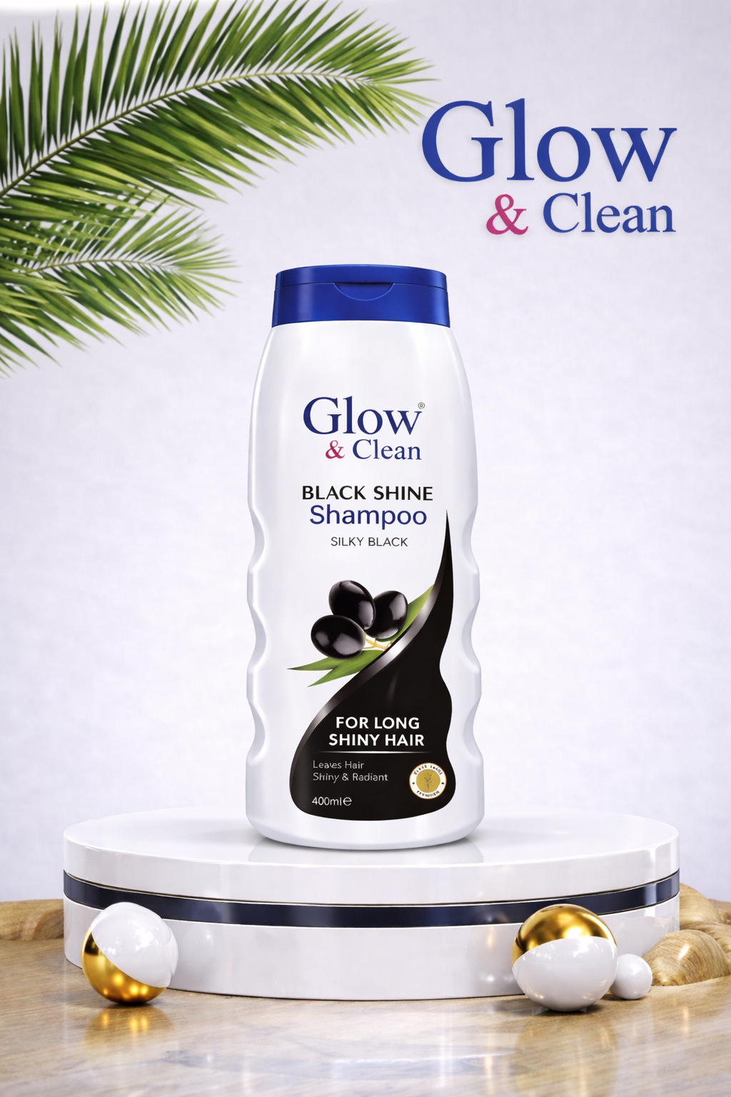 GLOW & CLEAN Black Shine Shampoo 400ML