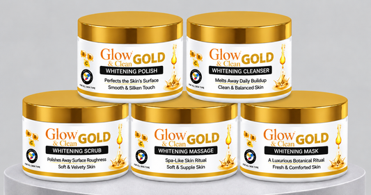 GLOW & CLEAN Gold Caviar Whitening 5 Step Facial