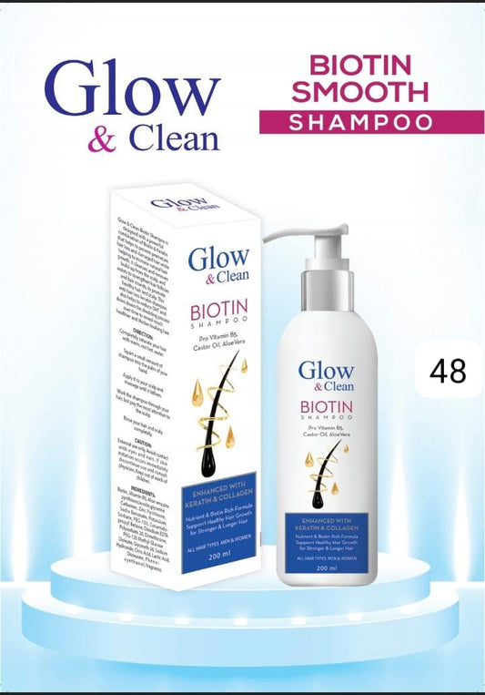 Glow & clean biotin shampoo