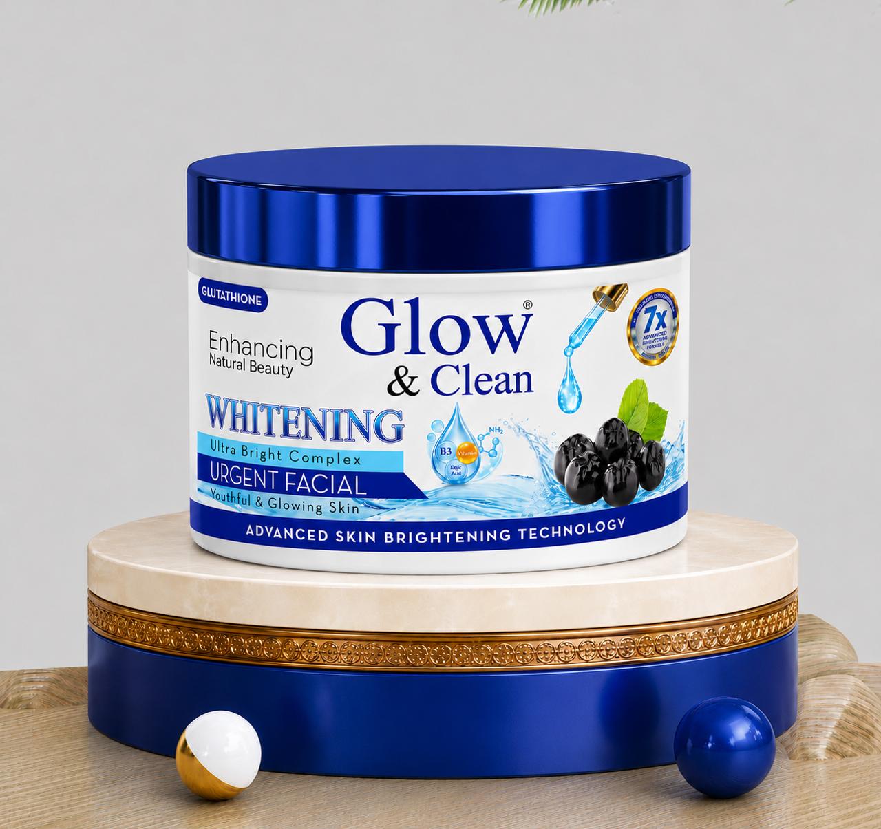 GLOW & CLEAN Whitening Glutathione Urgent Facial