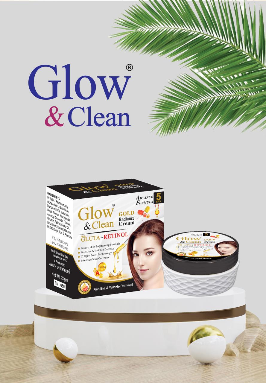 GLOW & CLEAN Whitening Gold Caviar Retinol Beauty Cream