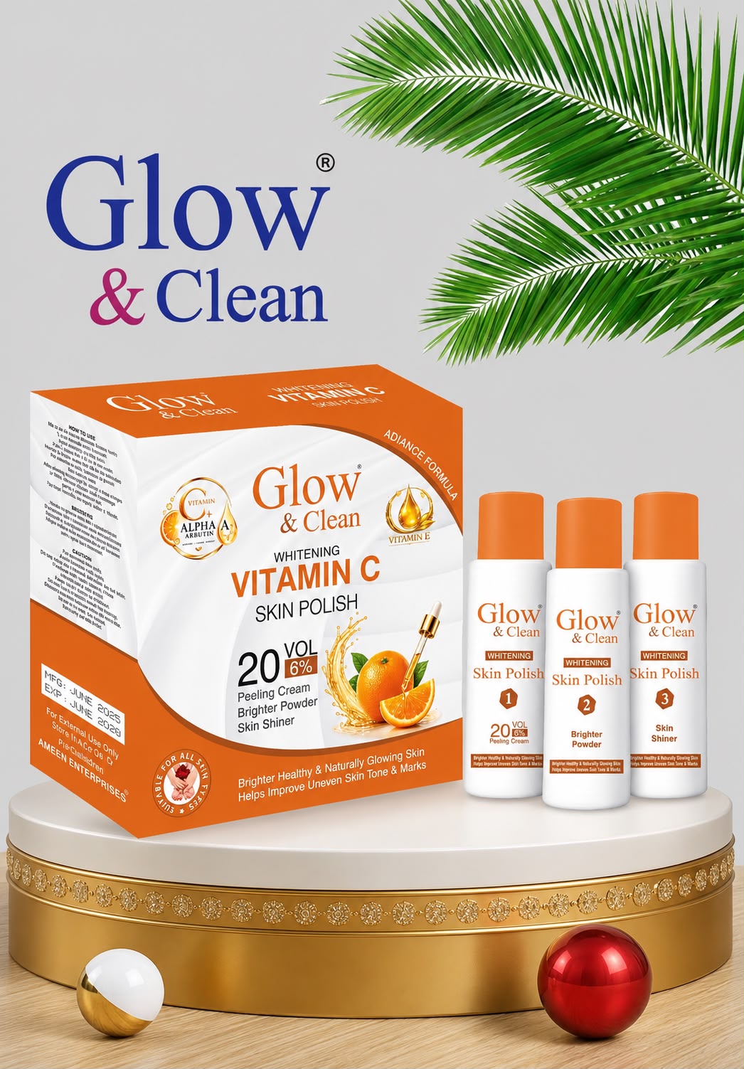 GLOW & CLEAN Vitamin C Brightening Skin Polish