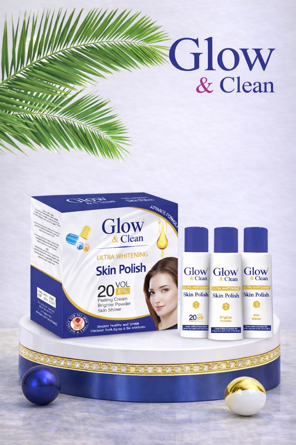 GLOW & CLEAN Ultra Whitening Skin Polish