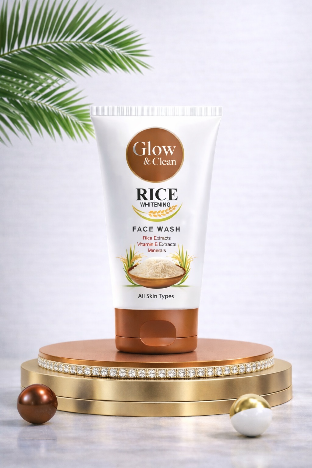GLOW & CLEAN Rice Whitening Face Wash