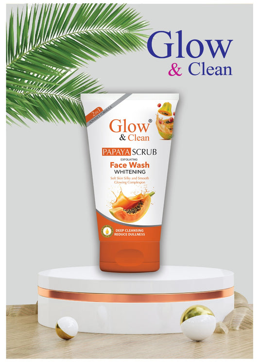 Glow & Clean Papaya Scrub Whitening Face Wash