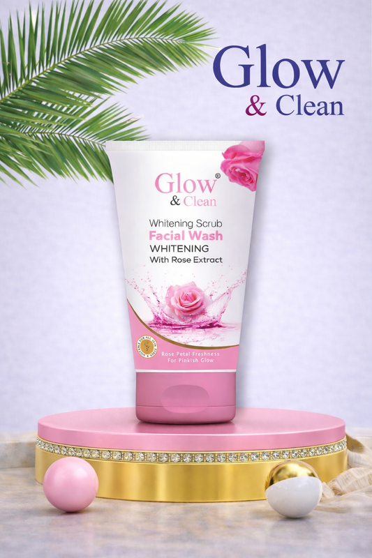 GLOW & CLEAN Whitening Rose Face Wash