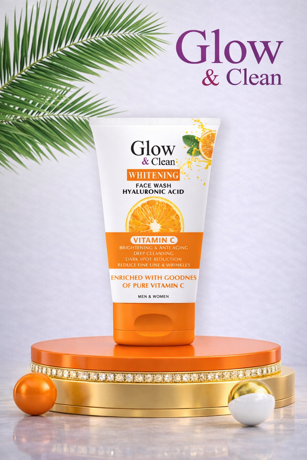 Glow & Clean Vitamin C Face Wash – Glow Boost & Bright Skin – Glow ...