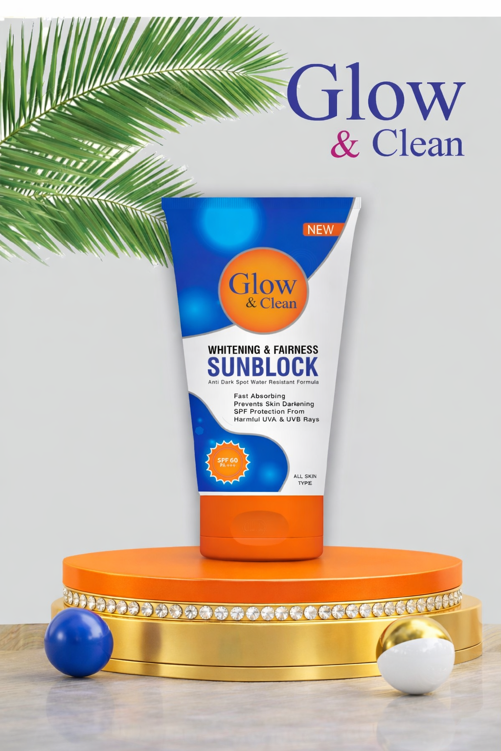 GLOW & CLEAN Whitening Sunblock SPF 60